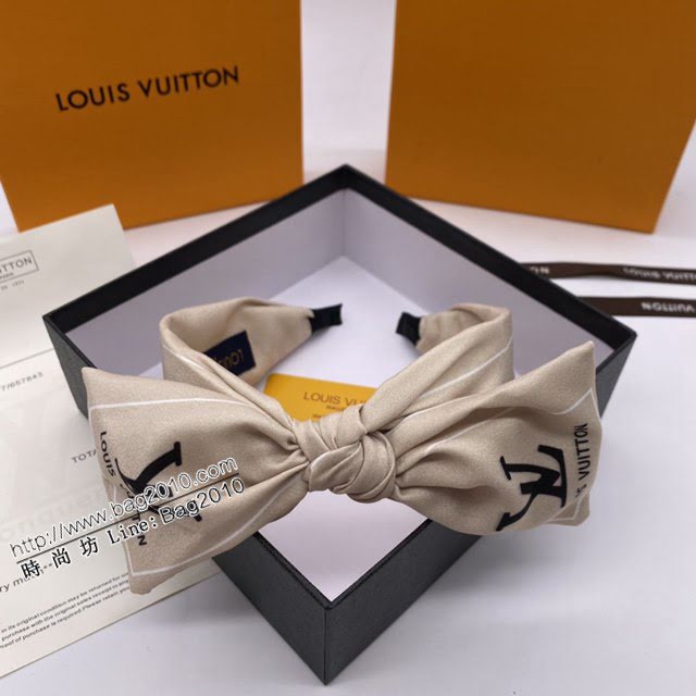 Louis Vuitton新款飾品 路易威登秋冬名媛發箍 LV蝴蝶結發網發箍頭飾  zglv1894